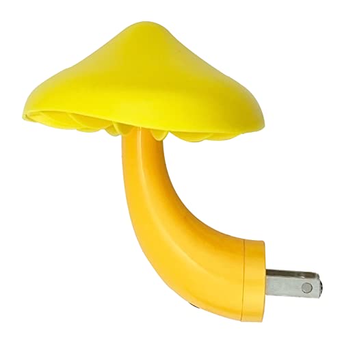 Sensor LED Mushroom Night Light - iBetterLife Plug-in Wall Dream Bed Room Nightlight for Adults Kids Cute Mushroom Lamp Cottagecore Decor for Bedroom, Bathroom, Stairs, Hallway Corridor Warm Yellow