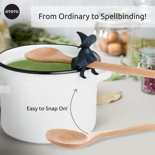 OTOTO Agatha Spoon Holder for Stove Top - Fun Kitchen Gifts for Homecooks - Spatula Holder and Cooking Spoon Rest for Stove Top and Kitchen Counter - Heat-Resistant, BPA-Free Fun Kitchen Gadget