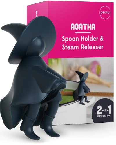 OTOTO Agatha Spoon Holder for Stove Top - Fun Kitchen Gifts for Homecooks - Spatula Holder and Cooking Spoon Rest for Stove Top and Kitchen Counter - Heat-Resistant, BPA-Free Fun Kitchen Gadget