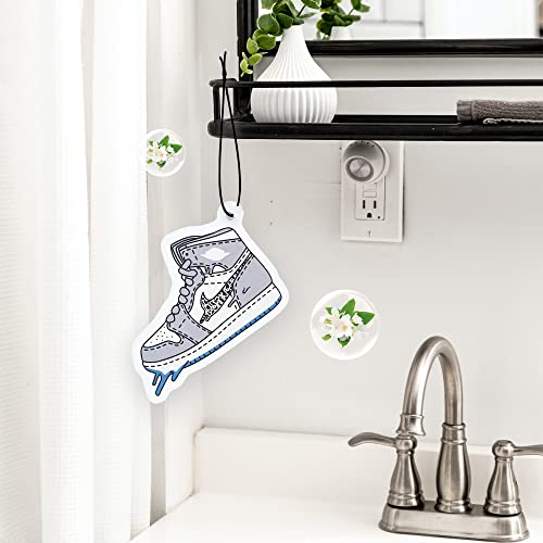 Car Air Fresheners, Hypebeast Car Accessories Sneakerhead AJ Jordan Hanging Scents Freshener Automotive Interior Room Decor for Men Gift Set 5Pcs