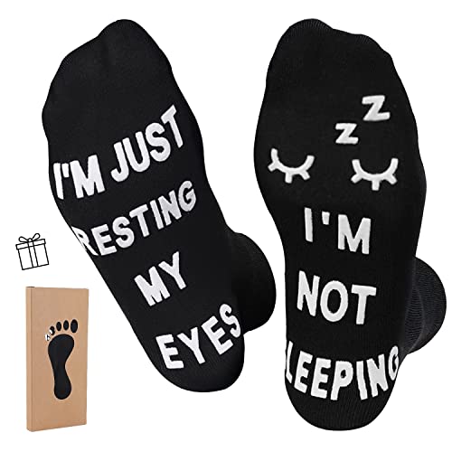 ZXGXLAW Birthday Gifts for Dad,Men Husband Grandpa Women idea Fathers Day Christmas Im Not Sleeping Just Resting My Eyes