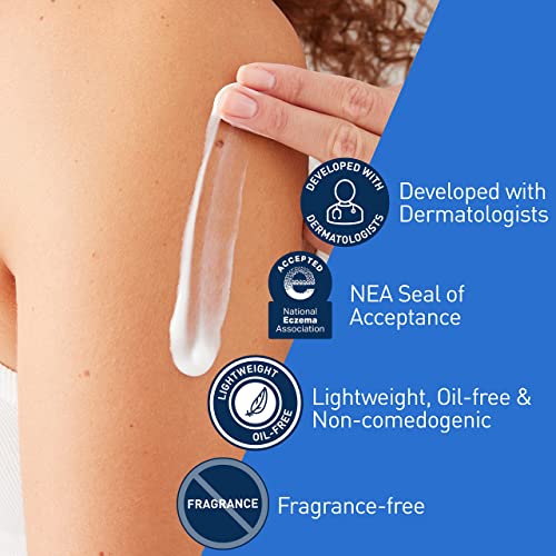 CeraVe Daily Moisturizing Lotion for Dry Skin | Body Lotion & Facial Moisturizer with Hyaluronic Acid and Ceramides | Fragrance Free | 19 Ounce