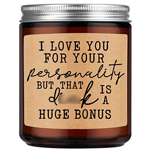 LEADO Scented Candles - Funny Gifts for Men, Naughty Gifts, Valentines Day Gifts for Him, Husband, Boyfriend Gifts - Anniversary, I Love You, Birthday Gifts for Men, Husband, Boyfriend, Fiance, Couple
