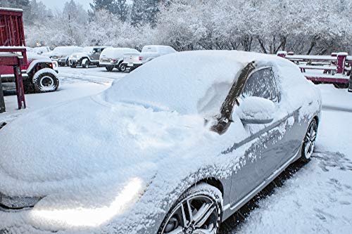 OxGord Windshield Snow Cover - Original Design - Best for Ice, Frost & Snow Removal - All Weather Winter & Summer Front Window Automotive Covers Sun & Snow-Shade - Fits Truck SUV Van Car Accessories