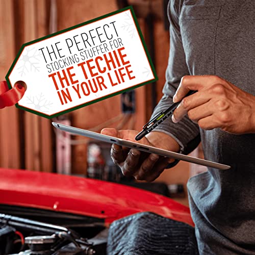RAK Multi-Tool 2Pc Pen Set - LED Light, Touchscreen Stylus, Ruler, Level, Bottle Opener, Phillips Screwdriver, Flathead, and Ballpoint Pen