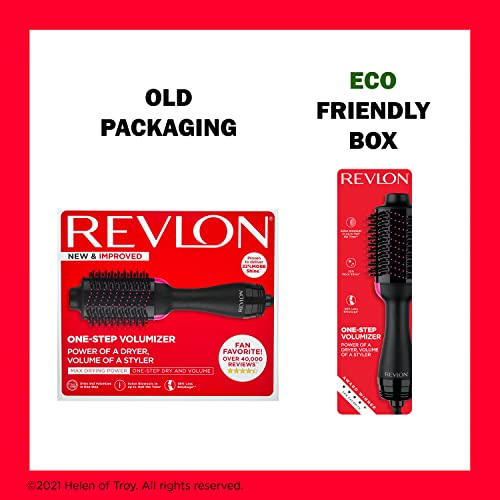 REVLON One-Step Volumizer Enhanced 1.0 Hair Dryer and Hot Air Brush | Now with Improved Motor (Black)