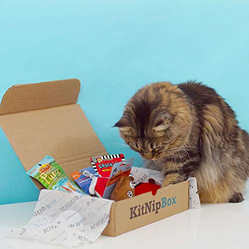 KitNipBox | Happy Cat Box | Monthly Cat Subscription Boxes Filled with Cat Toys, Kitten Toys, North American Grown Catnip Toys, and Cat Treats