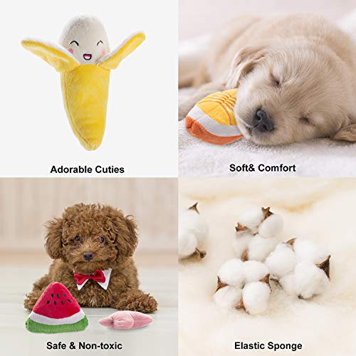 Nocciola Dog Squeaky Toys Cute Plush Small Dog Toys for Small Medium Large Dogs, Dog Chew Toys for Aggressive Chewer