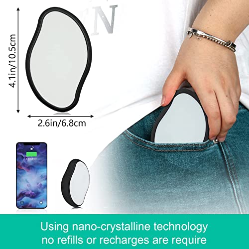 Crystal Hair Eraser, Reusable Crystal Hair Remover Magic Painless Exfoliation Hair Removal Tool, Magic Hair Eraser for Back Arms Legs Fast & Easy Crystal Hair Eraser for Women and Men