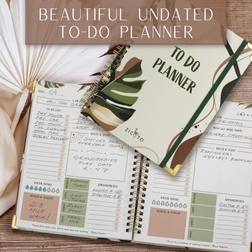 Simplified To Do List Planner Notebook - Easily Organize Your Daily Tasks And Boost Productivity - The Perfect Daily Journal And Undated Office Supplies Checklist For Women