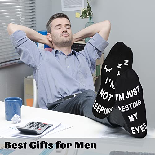 ZXGXLAW Birthday Gifts for Dad,Men Husband Grandpa Women idea Fathers Day Christmas Im Not Sleeping Just Resting My Eyes