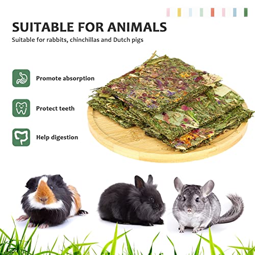 X-pet Rabbit Chew Toys, Chinchilla Treats for Dental Health, Natural Timothy Hay Chips Chew Treats,Small Animals Snacks for Rabbits, Hamsters, Bunny, Guinea Pig, Chinchillas