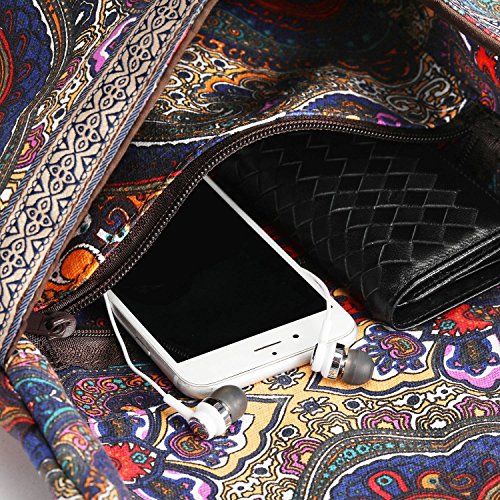 Ewedoos Yoga Mat Bag with Large Size Pocket and Zipper Pocket, Fit Most Size Mats. (Ancient Totem)